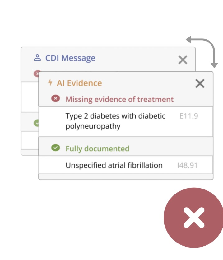Iteration A: separate AI evidence section